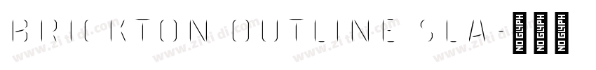 Brickton Outline Sla字体转换